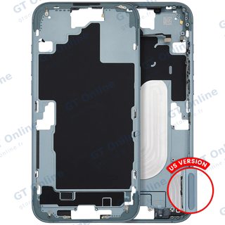 Châssis pour Apple iPhone 16 Plus (version US, compatible premium, Teal)