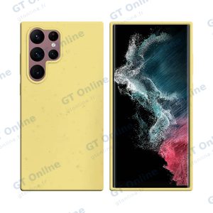 Coque Bambou Biodégradable PROTECT pour Samsung Galaxy S22 Ultra S908 (#2) Jaune