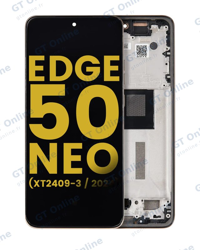Écran OLED avec châssis pour Motorola Moto Edge 50 Neo (XT2409-3 / 2024) (reconditionné, Latte)
