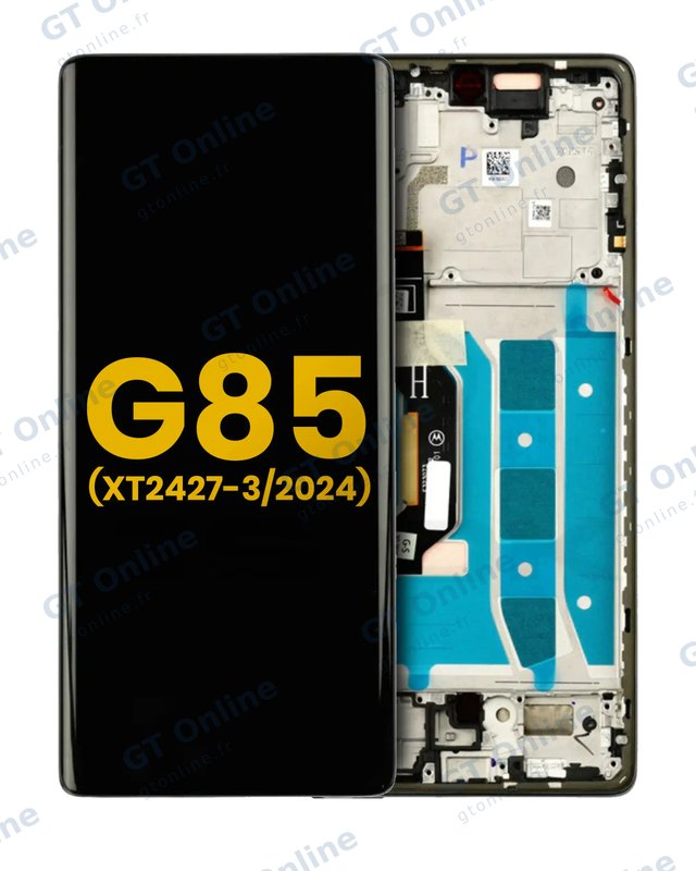 Écran OLED avec châssis pour Motorola Moto G85 (XT2427-3 / 2024) (reconditionné, Cobalt Blue)