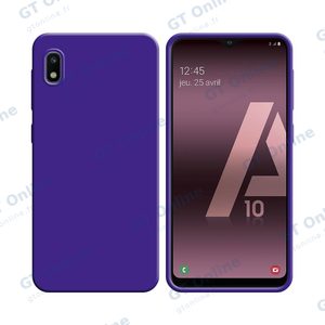 Coque Silicone Compatible pour Samsung Galaxy A10 A105 (#7) Mauve