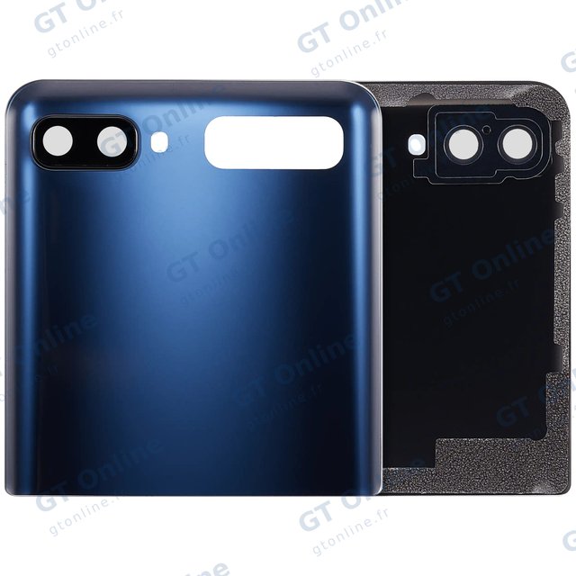 Vitre arrière pour Samsung Galaxy Z Flip 4G (F700) / Z Flip 5G (F707) (compatible premium, Mystic Gray)