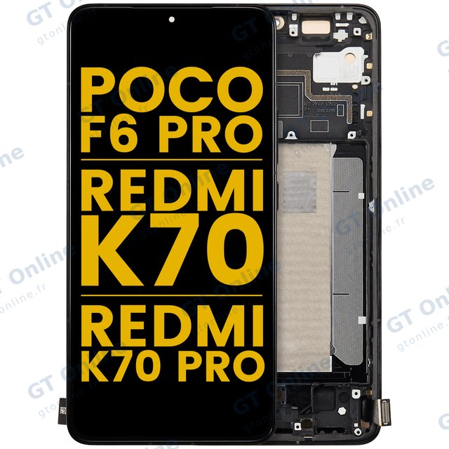 Flash et nappe flash pour Xiaomi Poco F6 Pro / Redmi K70 / K70 Pro (reconditionné, noir)
