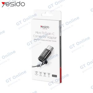 Adaptateur OTG Micro USB Femelle vers USB-C Mâle Yesido GS04 — vue 2