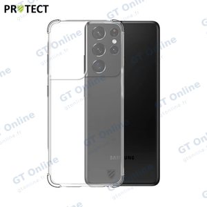 Coque Silicone Renforcée PROTECT pour Samsung Galaxy S21 Ultra 5G G998 Transparent