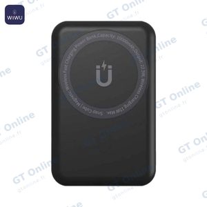 Batterie Externe Power Bank Sans Fil Magnétique Wiwu Snap Cube 10000mAh 22.5W (avec Câble USB vers Type-C)