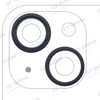 Anneau de contour de caméra arrière pour Apple iPhone 14 / 14 Plus (minuit, lot de 2)