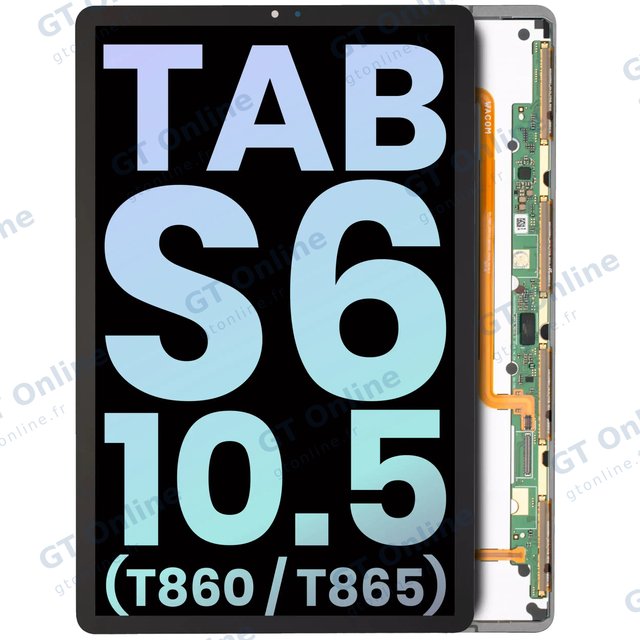 Écran OLED sans châssis pour Samsung Galaxy Tab S6 10.5" (T860 / T865) (2019) (pack service origine)