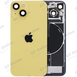 Vitre arrière avec MagSafe, NFC et nappe flash pour Apple iPhone 14 (origine, jaune)