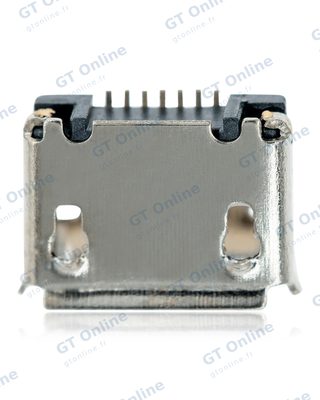 Connecteur de charge à souder — format Micro B, 7 broches, 2 points de fixation (C019)