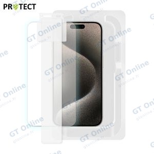 Verre Trempé (x2) avec Applicateur Installation Facile PROTECT pour Apple iPhone 15 Pro