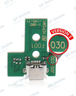 Carte de charge micro-USB à nappe 12 broches pour manette Sony DualShock 4 (PS4) — version 3 : JDS-030