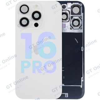 Vitre arrière pour Apple iPhone 16 Pro (pack service origine, White Titanium)