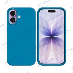 Coque Silicone Compatible pour Apple iPhone 17 (#16) Bleu Ciel