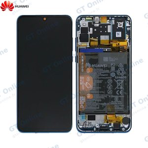 Bloc Écran Complet avec Châssis et Batterie Original Huawei P30 Lite New Edition 02352PJP 02353DQS 02353FQE Bleu