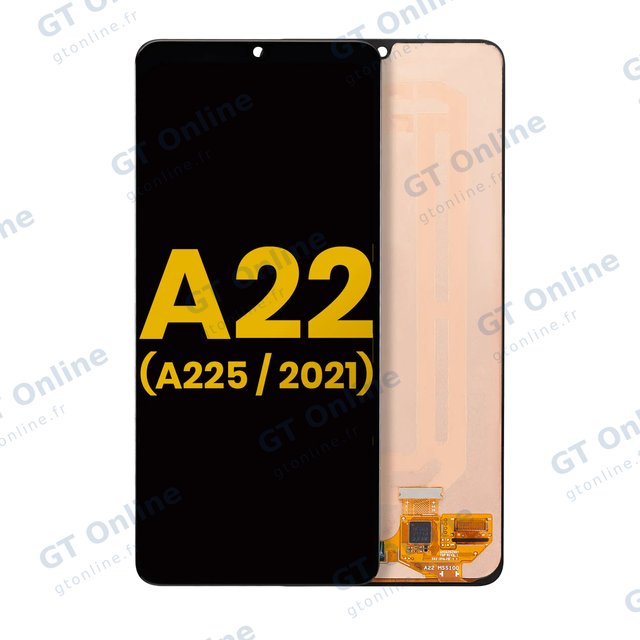 Écran OLED sans châssis pour Samsung Galaxy A22 4G (A225 / 2021) (reconditionné, toutes couleurs)