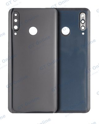 Vitre arrière pour Huawei P30 Lite / Nova 4E (6GB RAM / sans logo) (noir minuit)