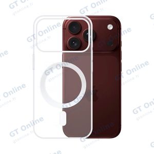 Coque Silicone MagSafe Compatible pour Apple iPhone 17 Pro/iPhone 18 Pro Transparent
