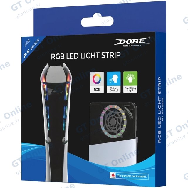 Bande lumineuse pour PlayStation 5 / PS5 Slim / PS5 Pro DOBE TP5-35120