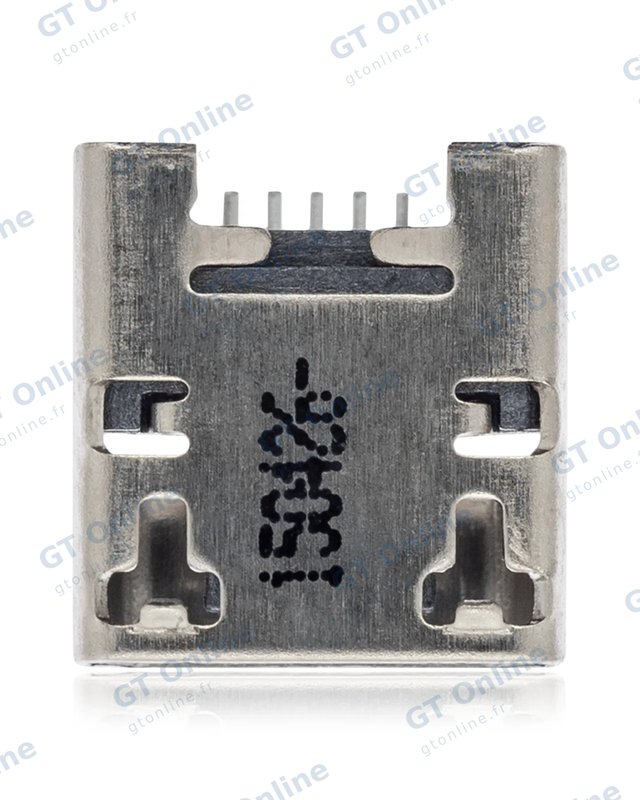 Connecteur de charge à souder — format Micro B, 5 broches, 4 points de fixation (C198)