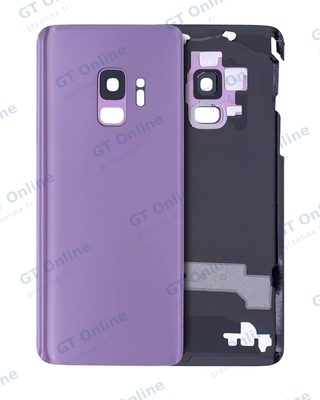 Vitre arrière pour Samsung Galaxy S9 (sans logo, compatible premium, Lilac Purple)