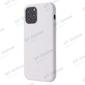 Coque Silicone Compatible pour Apple iPhone 12 Pro Max (#9) Blanc