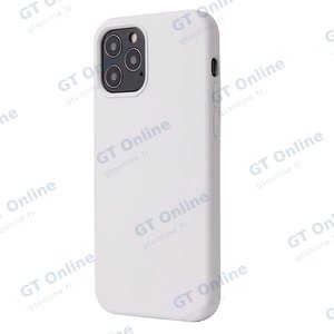 Coque Silicone Compatible pour Apple iPhone 12 Pro Max (#9) Blanc