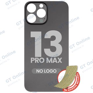 Vitre arrière pour Apple iPhone 13 Pro Max (No Logo / Large Camera Hole, graphite)