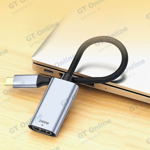 Câble USB-C Mâle vers HDMI Femelle 4K (60Hz) - 0,25m — vue 4