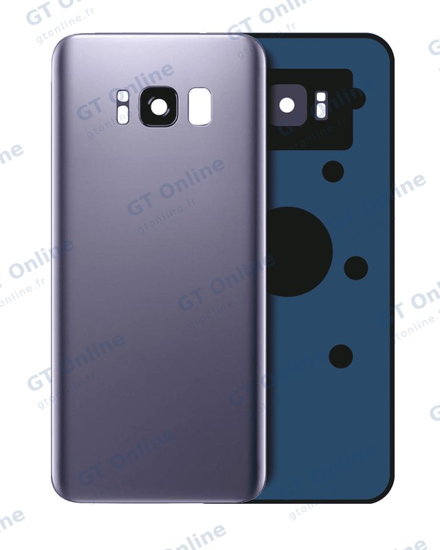 Vitre arrière pour Samsung Galaxy S8 (pack service origine, Orchid Gray)