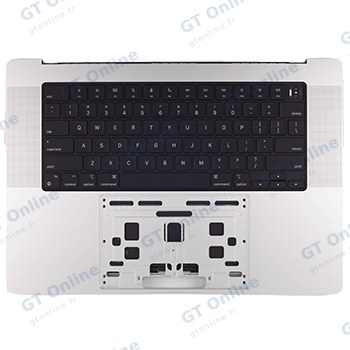 Châssis supérieur avec batterie et clavier ISO arabe pour Apple MacBook Pro 16" A2485 (2021) (origine, argent)