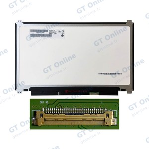 Dalle Ordinateur Portable 13.3" Slim FHD (1920x1080) LCD 60Hz, eDP 30pin Droite 19mm, Fixation Haut Bas 306.3mm