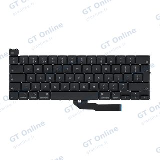 Clavier rétroéclairé avec vis pour Apple MacBook Pro 13" A2251 (2020) (anglais UK)