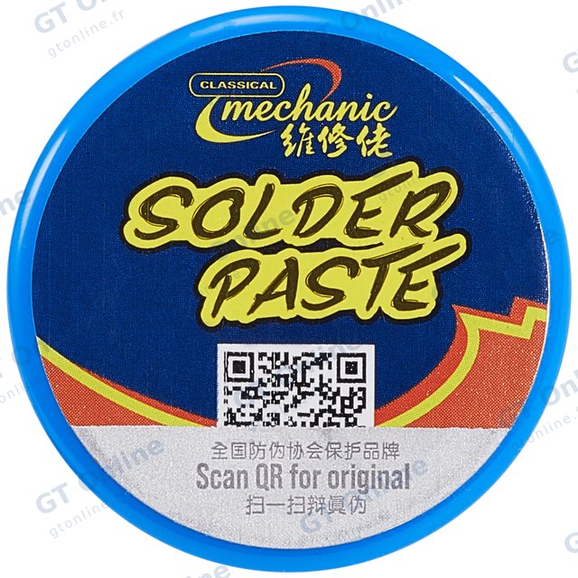 Pâte à souder avec flux sans plomb Mechanic SAC305 / Sn42Bi58 (20 g)