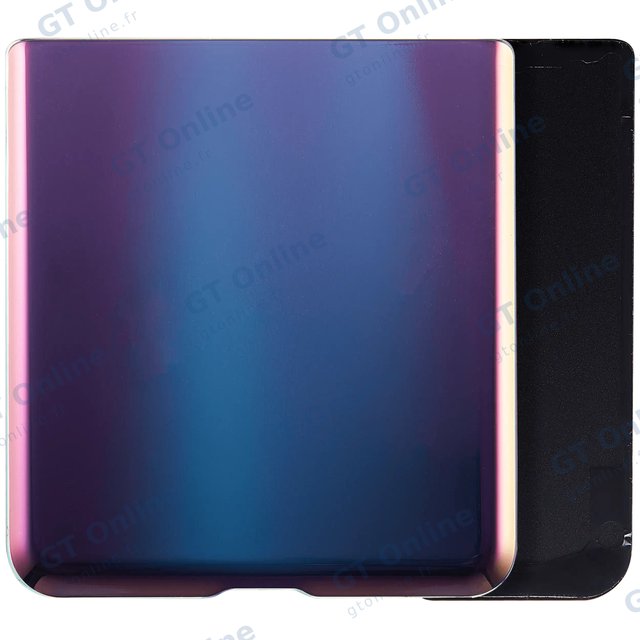 Vitre arrière pour Samsung Galaxy Z Flip 4G (F700) / Z Flip 5G (F707) (compatible premium, Mirror Purple)