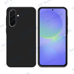 Coque Silicone Compatible pour Samsung Galaxy A36 5G A366/Galaxy A56 5G A566 (#3) Noir