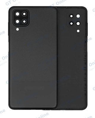 Vitre arrière pour Samsung Galaxy A12 Nacho (A127 / 2021) (pack service origine, noir)