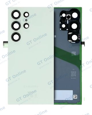 Vitre arrière pour Samsung Galaxy S24 Ultra (pack service origine, titane vert)