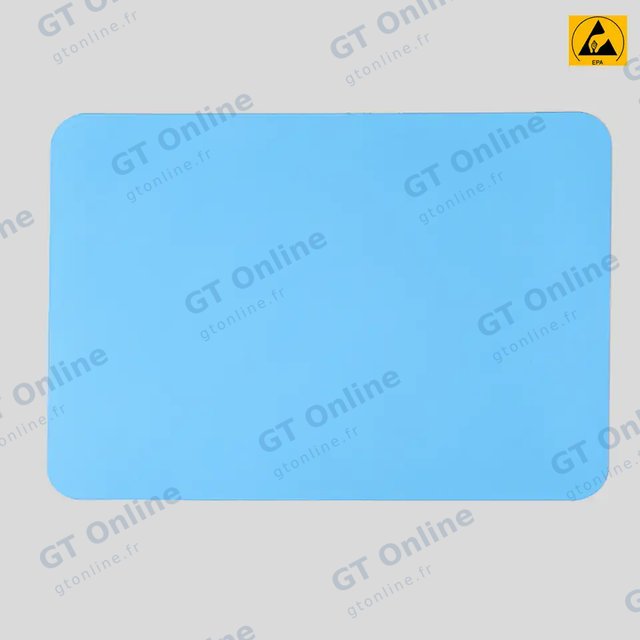 Tapis de travail ESD en caoutchouc Wrepair 400 × 300 mm (bleu roi)