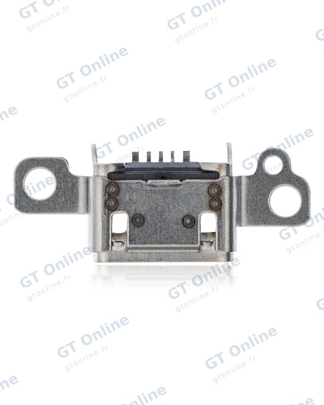 Connecteur de charge à souder — format Micro B, 5 broches, 4 points de fixation (C263)