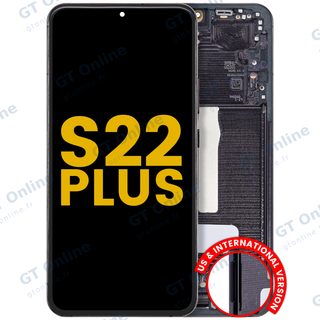 Écran OLED avec châssis pour Samsung Galaxy S22 Plus 5G (version US & internationale, reconditionné, noir fantôme)