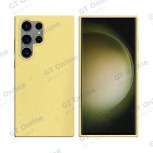 Coque Bambou Biodégradable PROTECT pour Samsung Galaxy S23 Ultra 5G S918 (#2) Jaune