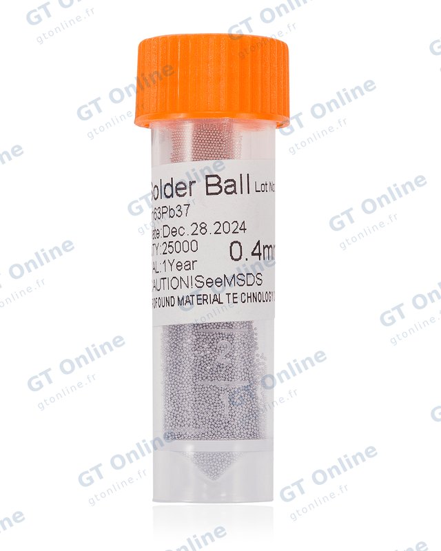 Billes de soudure BGA au plomb 0,4 mm (25 000 billes)