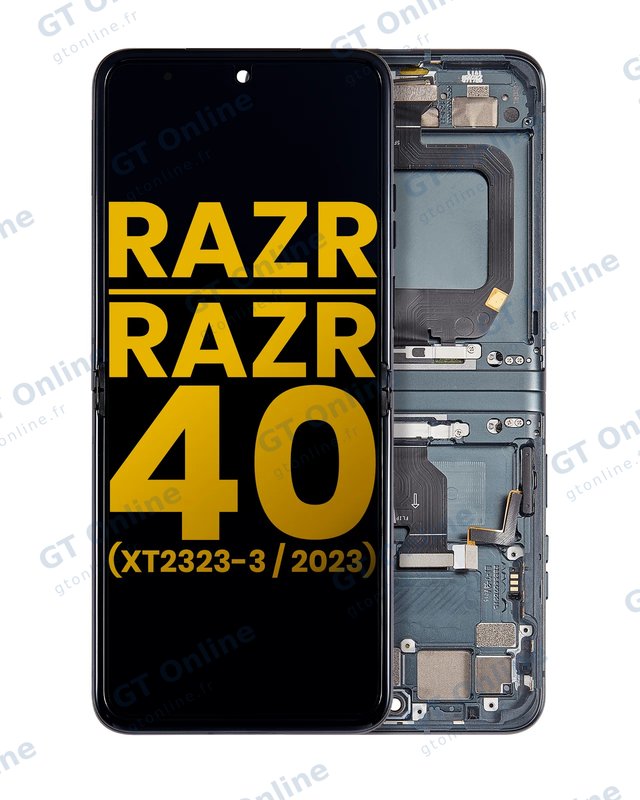 Écran pour Motorola Razr 2023 / Razr 40 (XT2323 / 2023) (reconditionné, Sage Green)