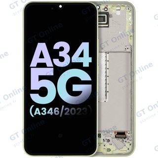 Écran pour Samsung Galaxy A34 5G (A346 / 2023) (pack service origine, Lime)