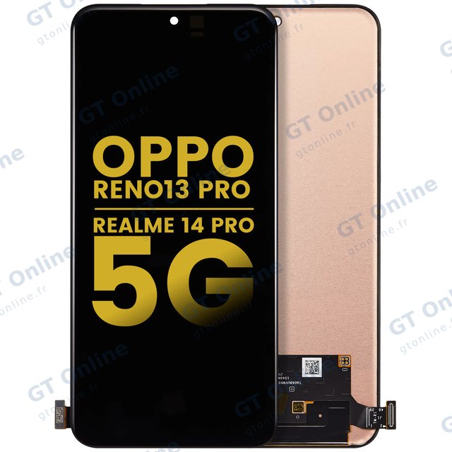 Écran OLED sans châssis pour Oppo Reno13 Pro / Realme 14 Pro+ (reconditionné, toutes couleurs)