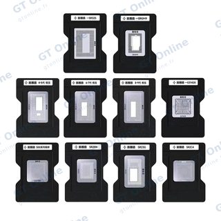 Kit de rebillage BGA CPU 10-en-1 (plateforme et pochoirs) pour MacBook — SR40B/SR2EN/SR23G/SSR2C4/G31428/SRGM9/SR32S