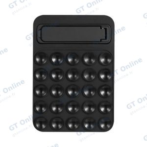 Support Ventouse Silicone avec Support Intégré Noir