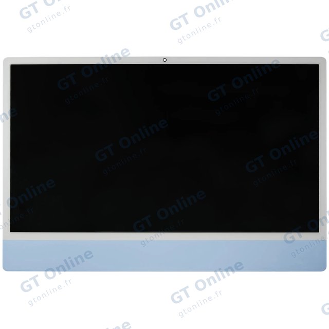 Écran pour Apple iMac 24" A2873 (2023) / A3137 / A3247 (2024) (LG204A-215 LM235UH1 SDD2) (origine d'occasion, Big Camera Hole, bleu)