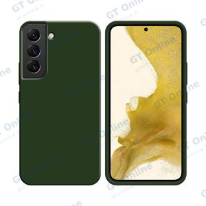 Coque Silicone Compatible pour Samsung Galaxy S22 S901 (#22) Vert Foncé